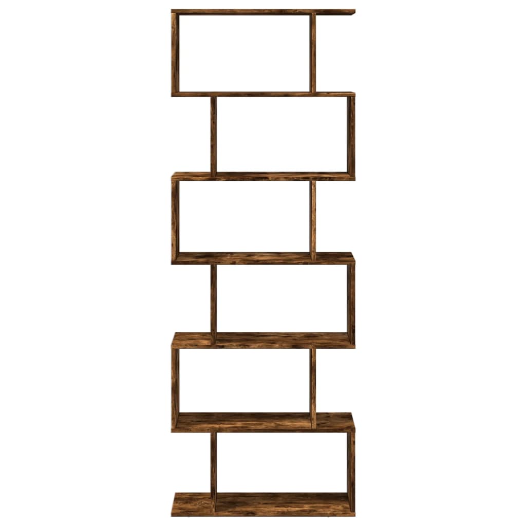 Pertvara/knygų spinta, dūminio ąžuolo, 70x24x193cm, 6 pakopų