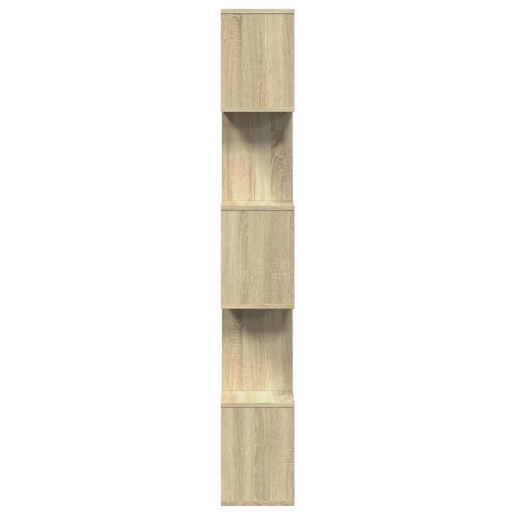 Pertvara/knygų spinta, ąžuolo, 70x24x161cm, mediena, 5 pakopų