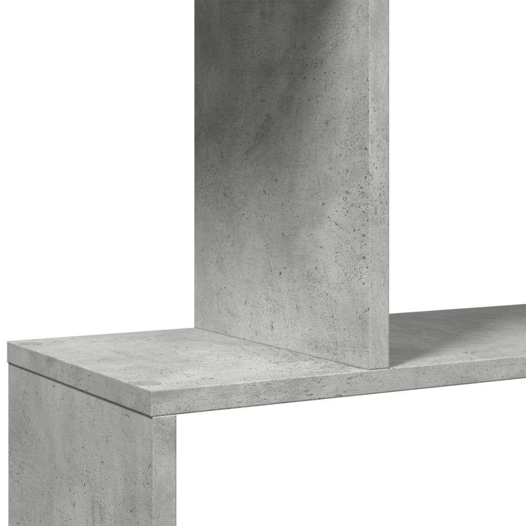 Pertvara/knygų spinta, betono pilka, 70x24x161cm, 5 pakopų