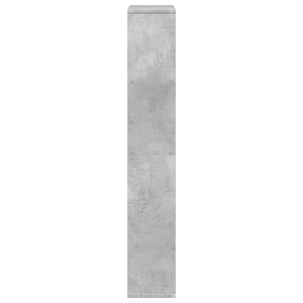 Knygų spinta, betono pilka, 60x20x120,5cm, apdirbta mediena