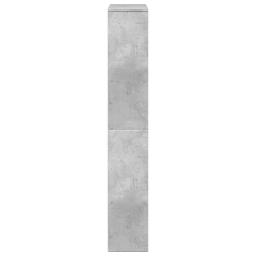 Knygų spinta, betono pilka, 72x20x120,5cm, apdirbta mediena