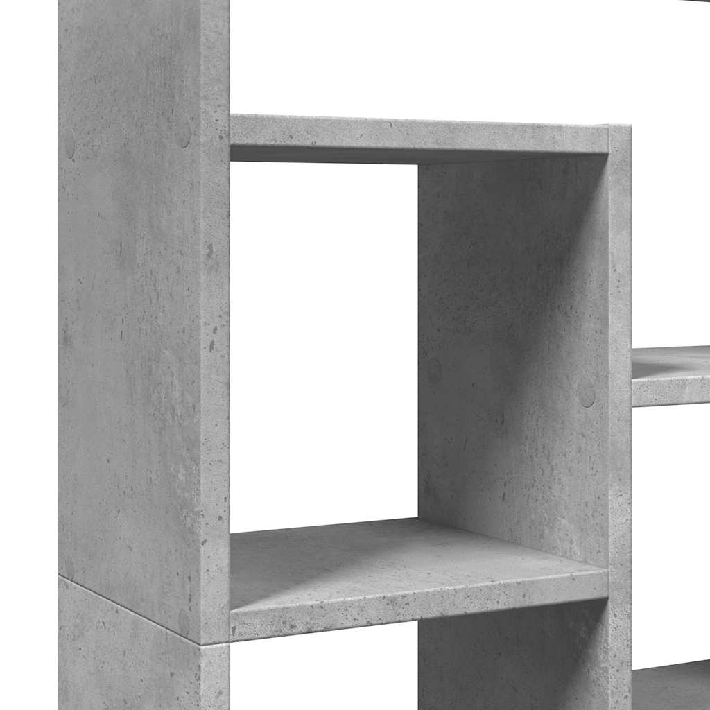 Knygų spinta, betono pilka, 72x20x120,5cm, apdirbta mediena