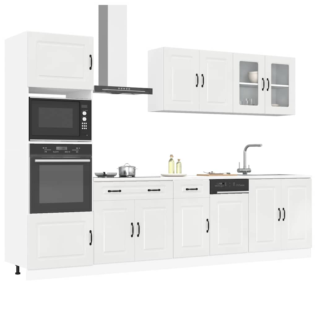 Kitchen cabinet set, 7-piece, Kalmar, white