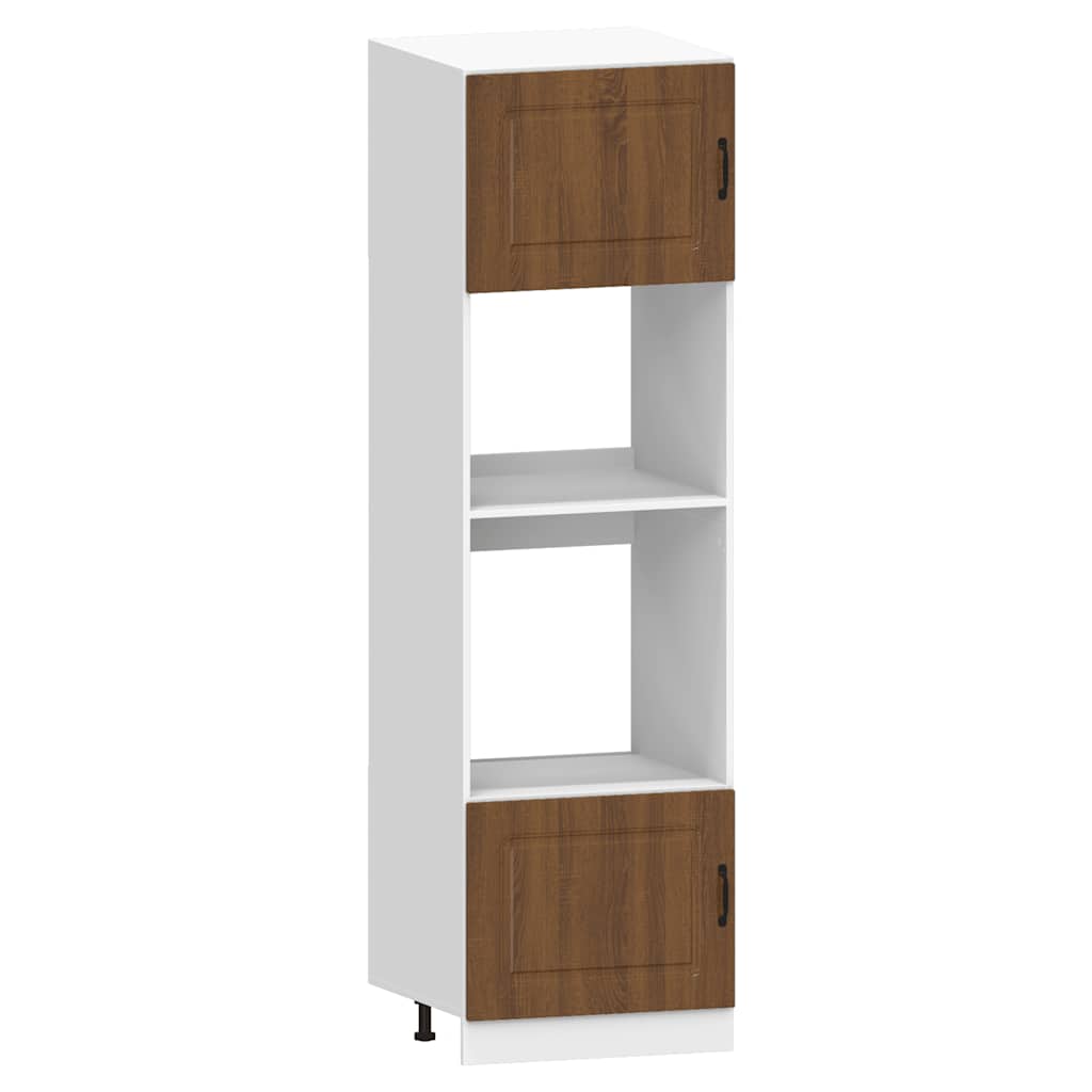 Kitchen cabinet set, 7 pieces, Kalmar, brown