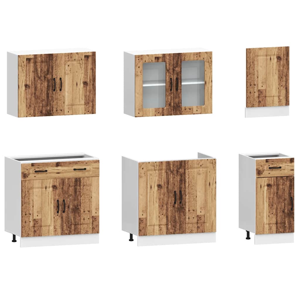 Kitchen cabinet set, 7-piece, Kalmar, wood