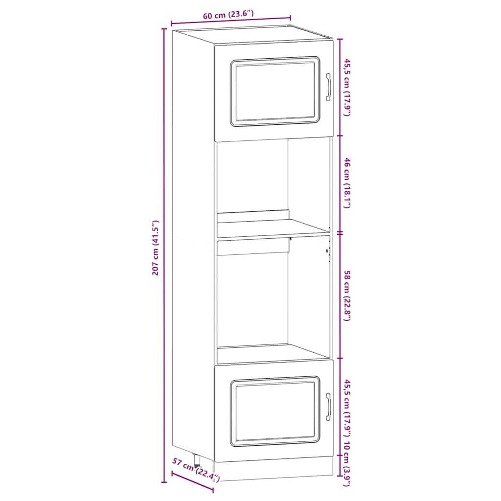 Kitchen cabinet set, 7-piece, Kalmar, wood