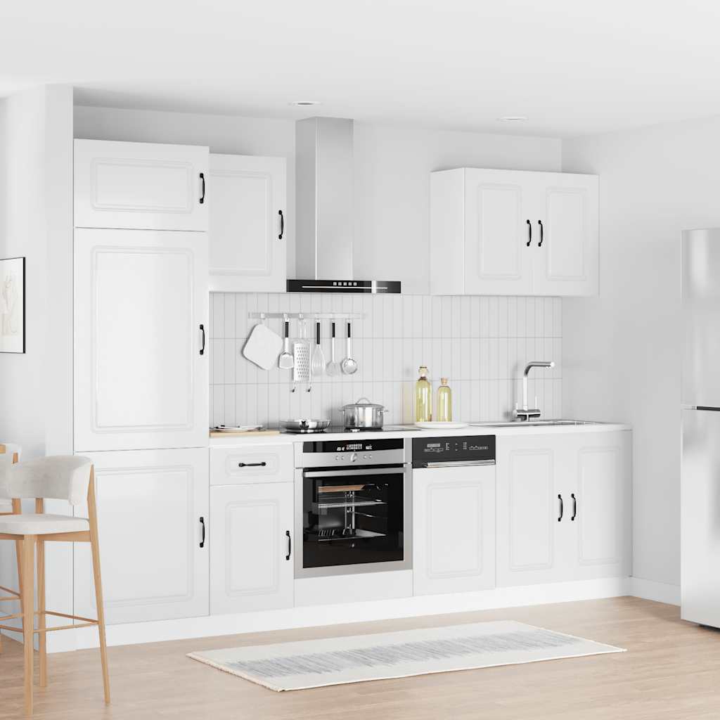 Virtuves skapīšu komplekts, 7 daļas, Kalmar, balts
