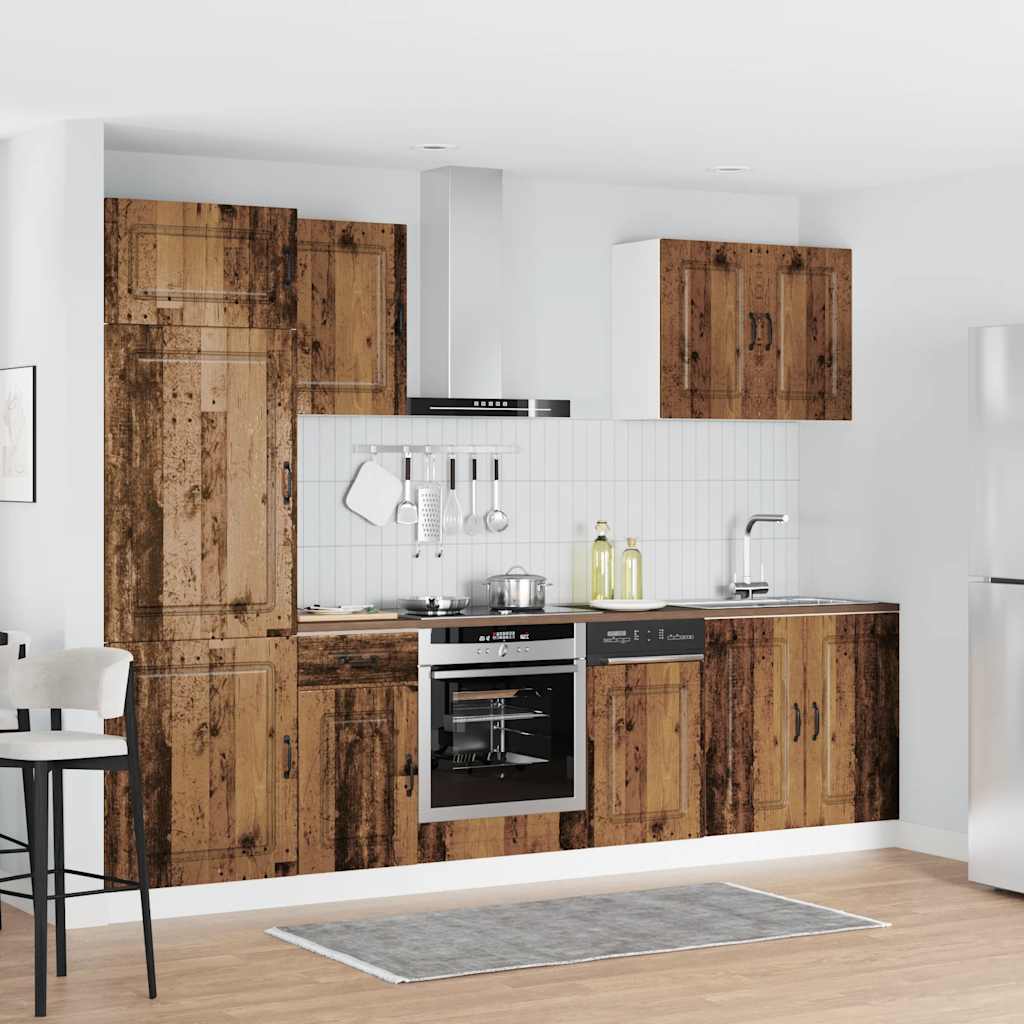 Kitchen Cabinet Set, 7-Piece, Kalmar, Wood