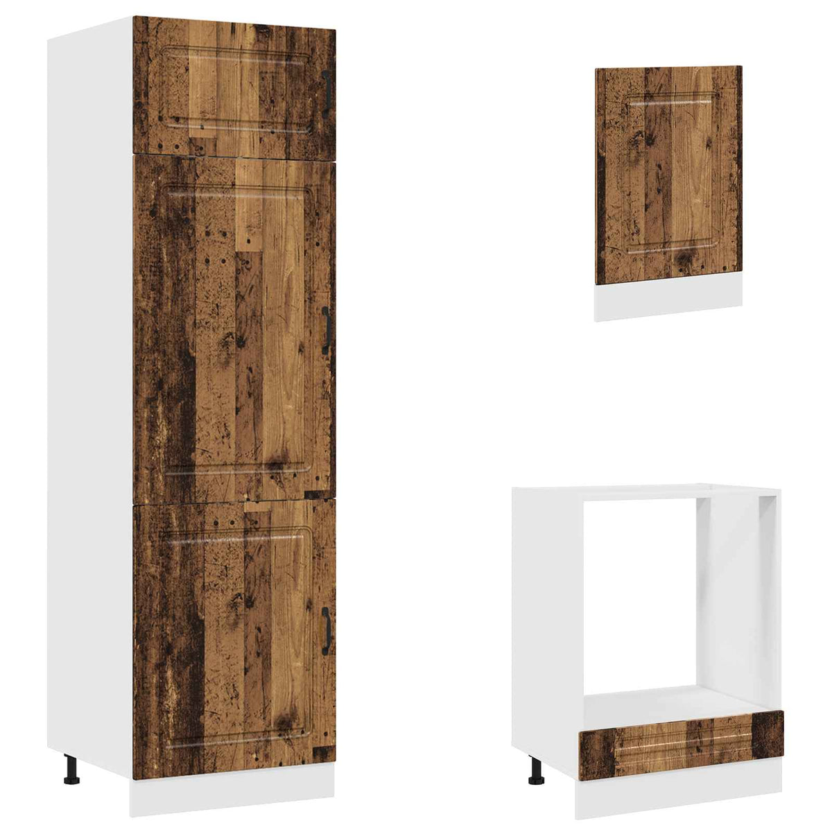Kitchen Cabinet Set, 7-Piece, Kalmar, Wood