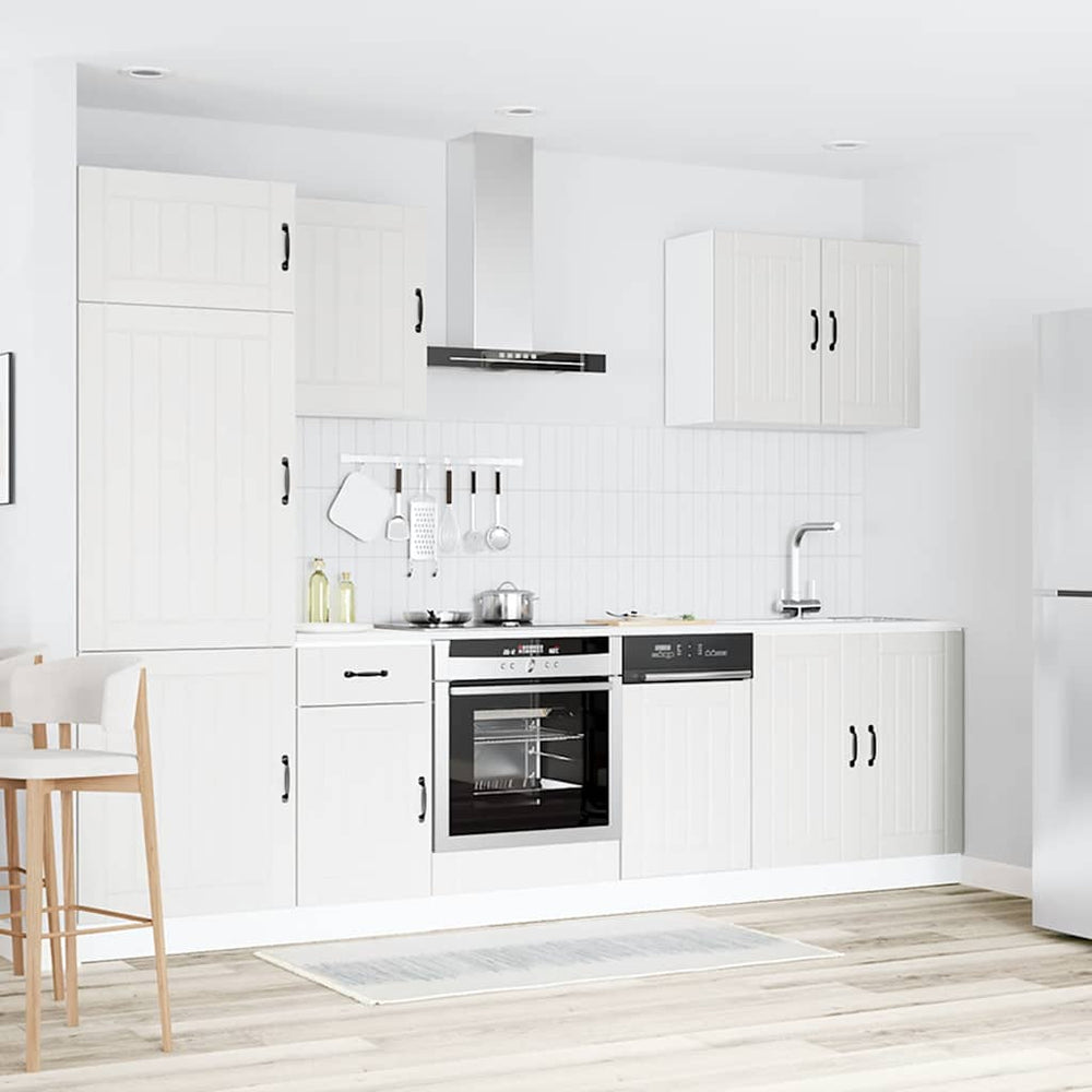 Virtuvinių spintelių komplektas, 7 dalių, Lucca, balta