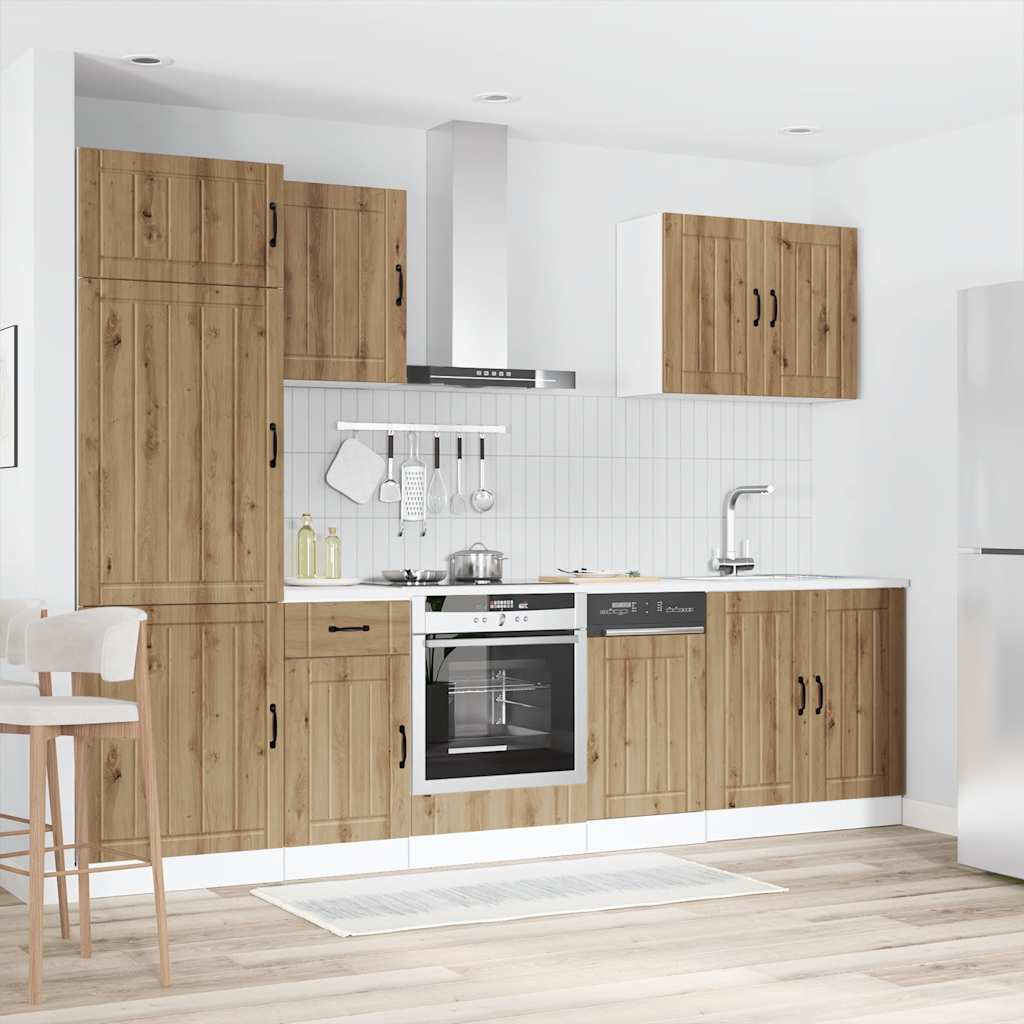 Kitchen cabinet set, 7 pieces, Lucca, artisano