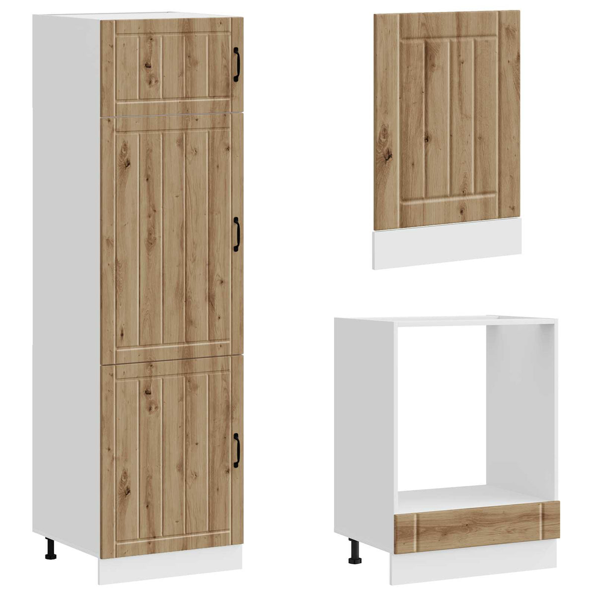 Kitchen cabinet set, 7 pieces, Lucca, artisano