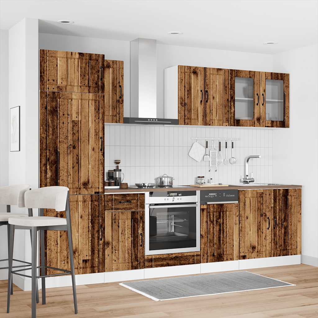 Kitchen cabinet set, 8-piece, Kalmar, wood