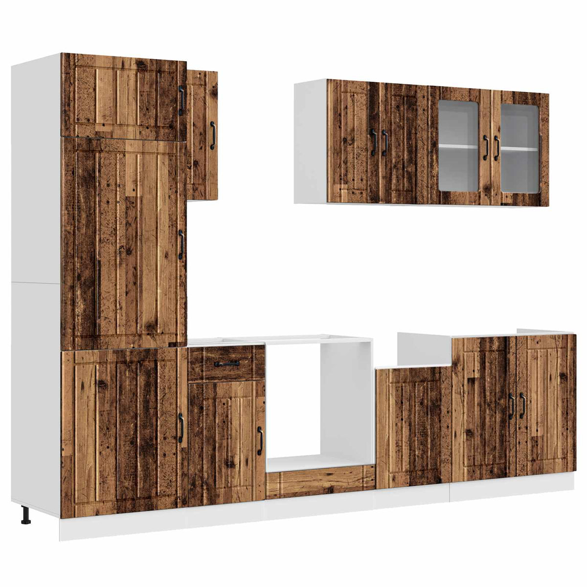 Kitchen cabinet set, 8-piece, Kalmar, wood