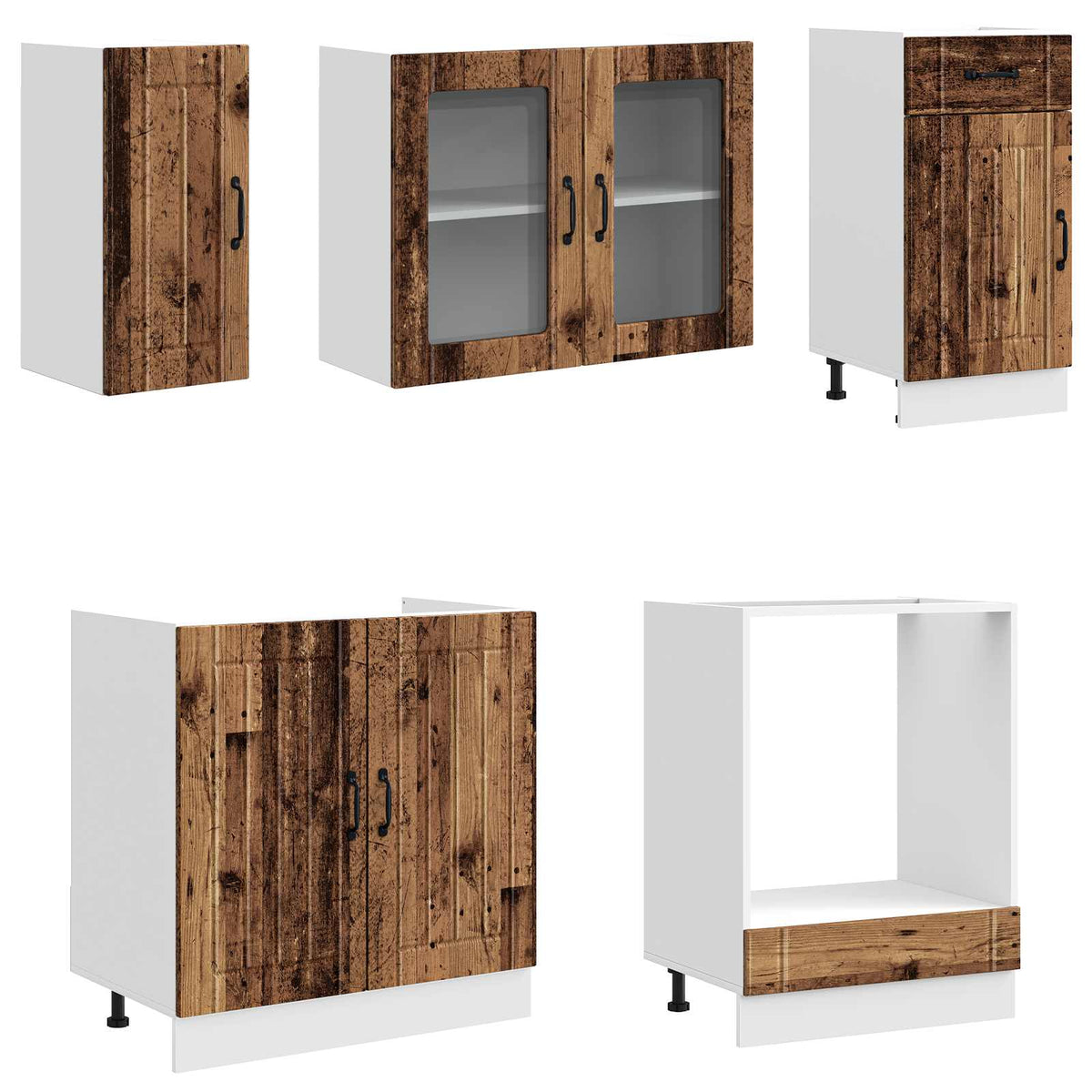 Kitchen cabinet set, 8-piece, Kalmar, wood