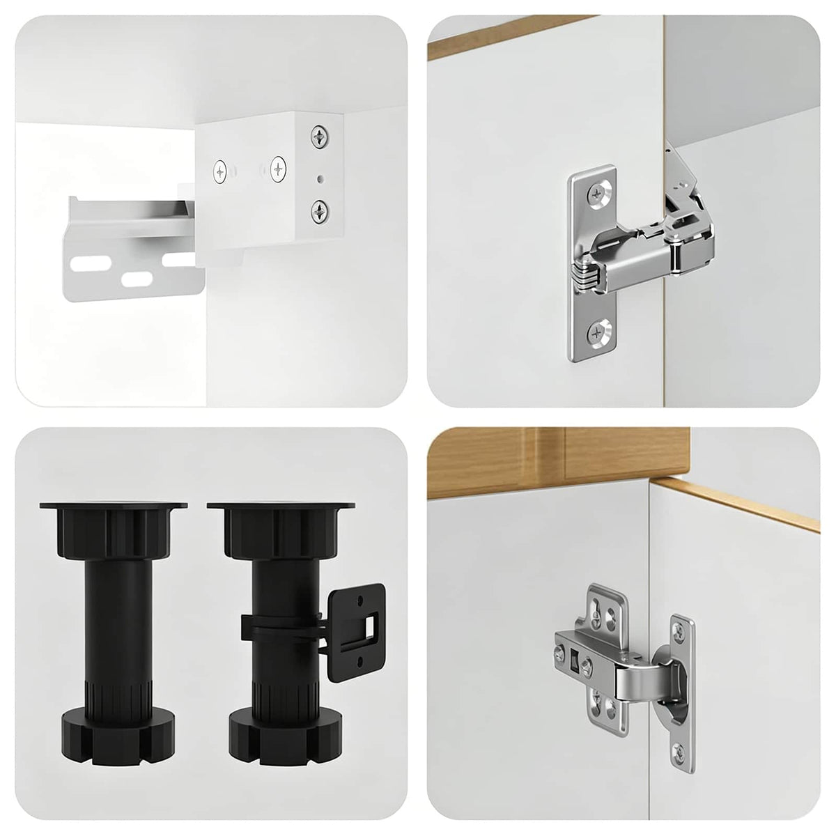 Set of 8 kitchen cabinets, Kalmar, artisan