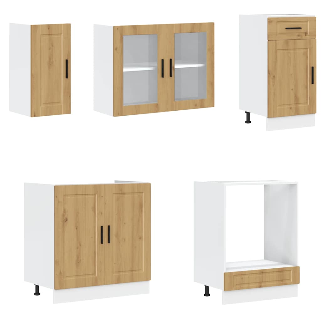 Virtuves skapīšu komplekts, 8 daļas, Kalmar, Artisano