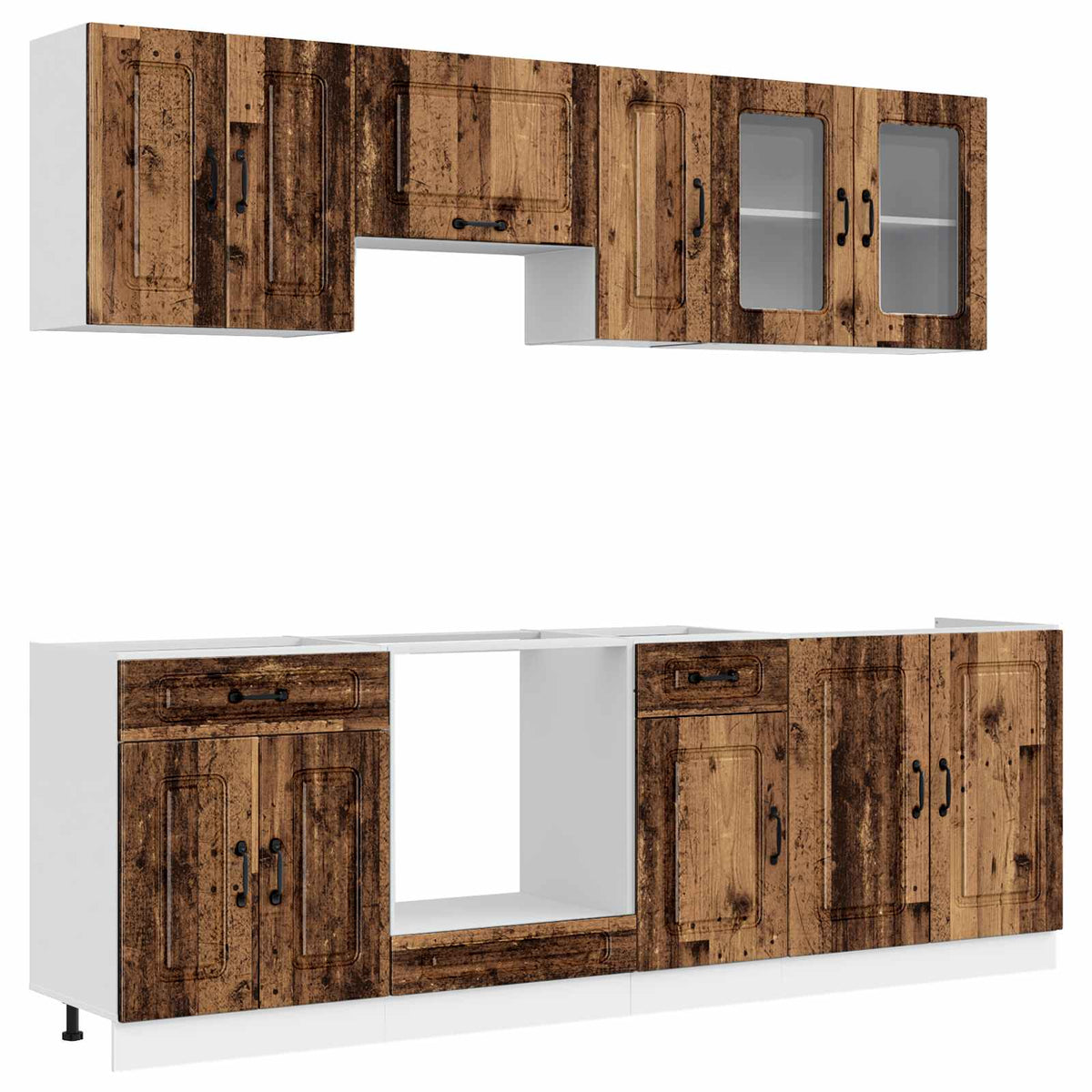 Kitchen cabinet set, 8-piece, Kalmar, wood