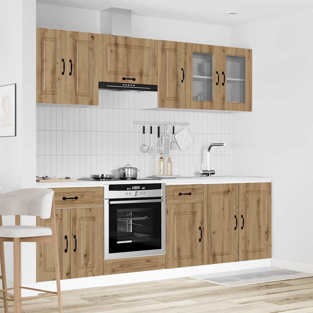 Virtuvinių spintelių komplektas, 8 dalių, Kalmar, artisano