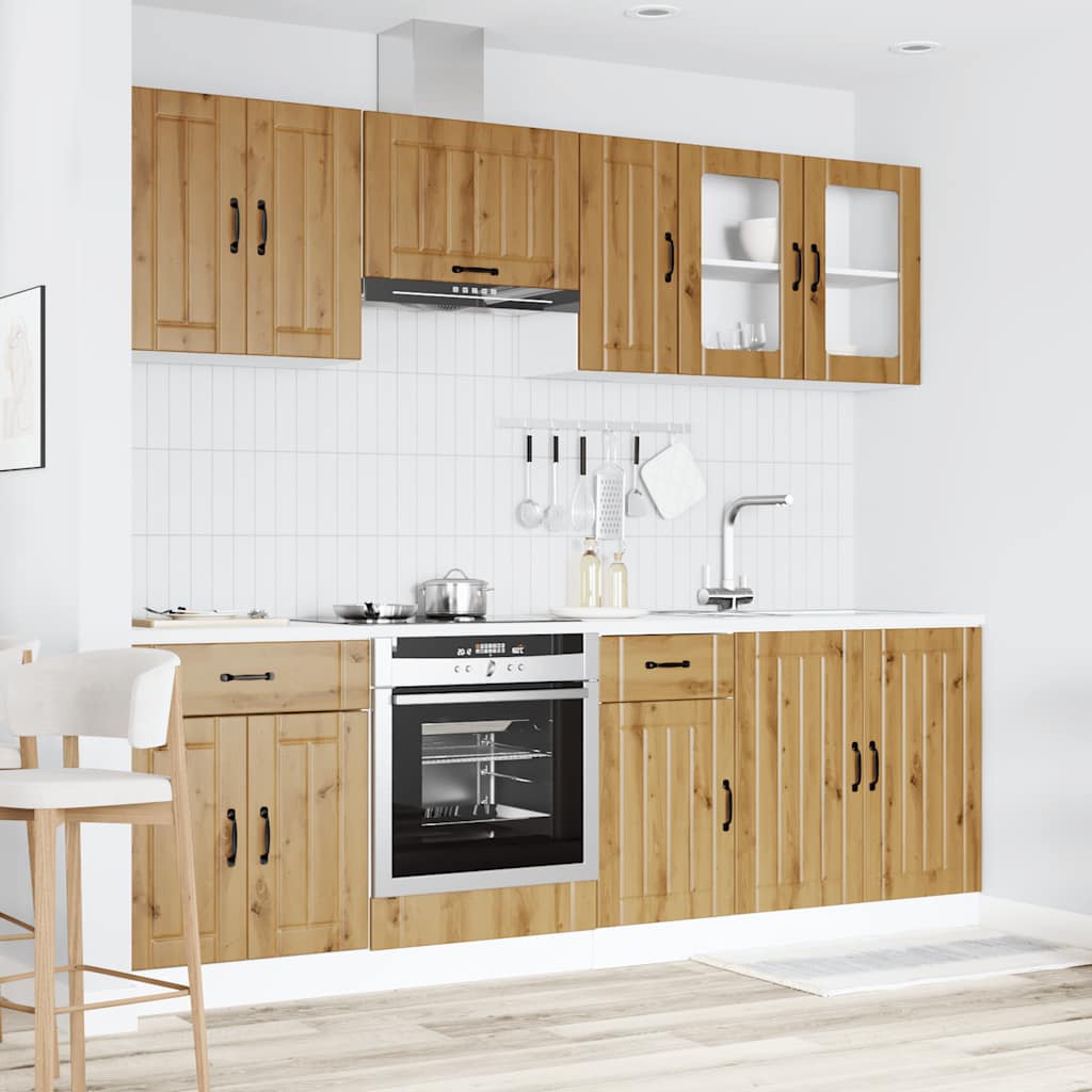 Virtuvinių spintelių komplektas, 8 dalių, Kalmar, artisano