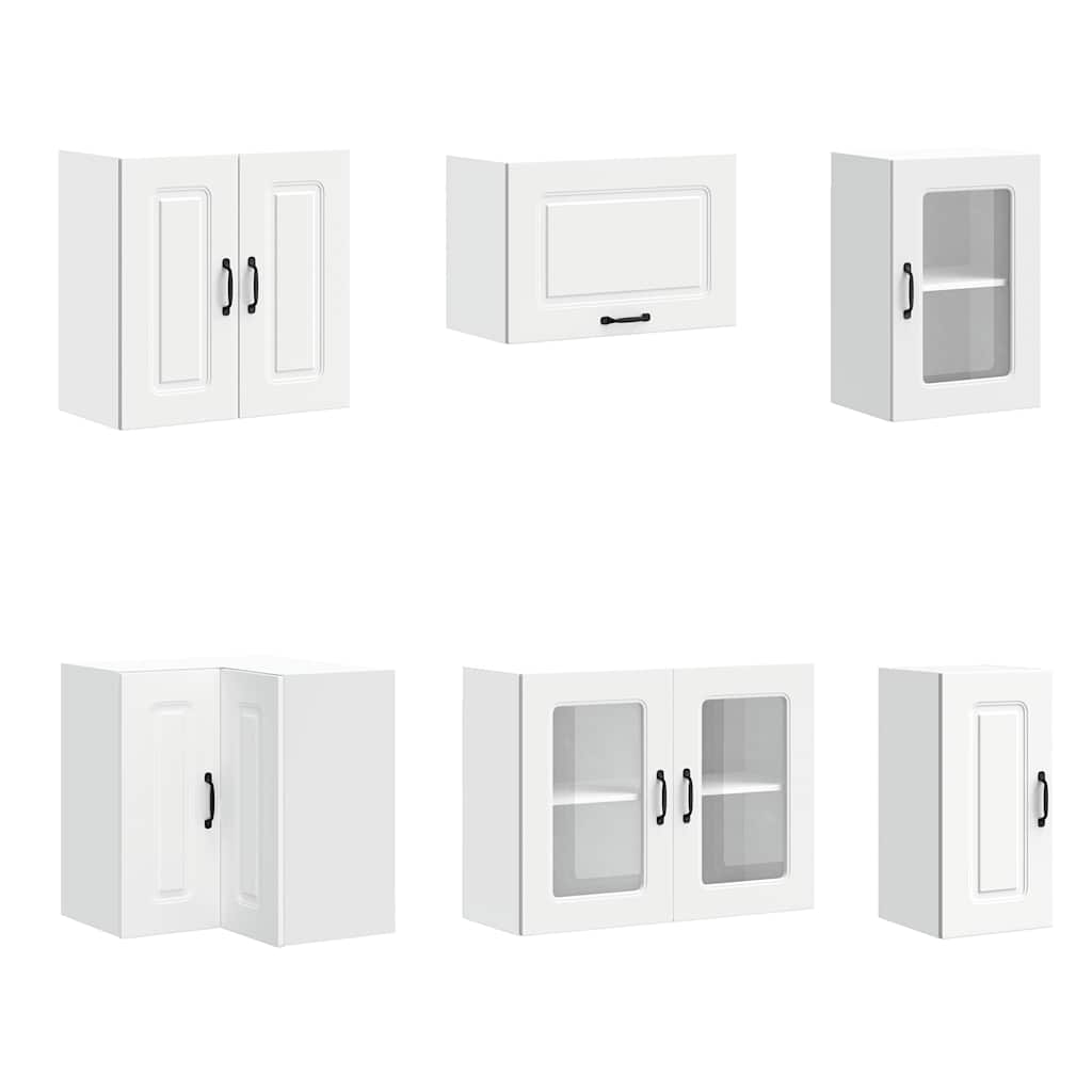 Virtuvinių spintelių komplektas, 11 dalių, Kalmar, balta