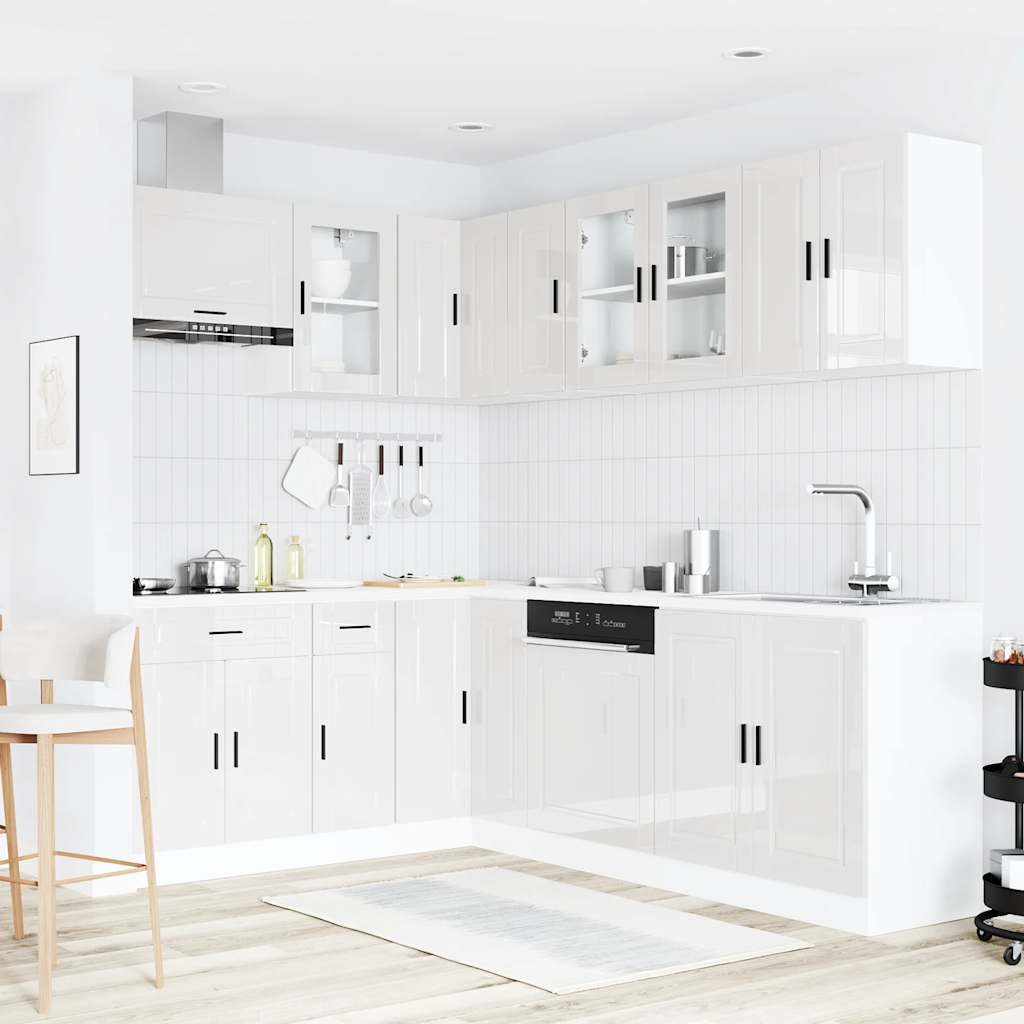 Kitchen cabinet set, 11 pieces, Porto, white