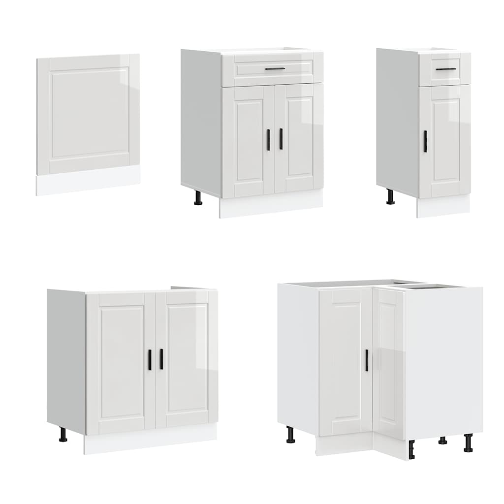 Kitchen cabinet set, 11 pieces, Porto, white