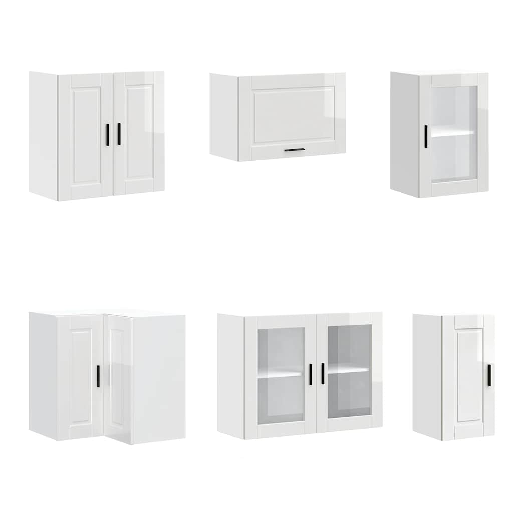Kitchen cabinet set, 11 pieces, Porto, white