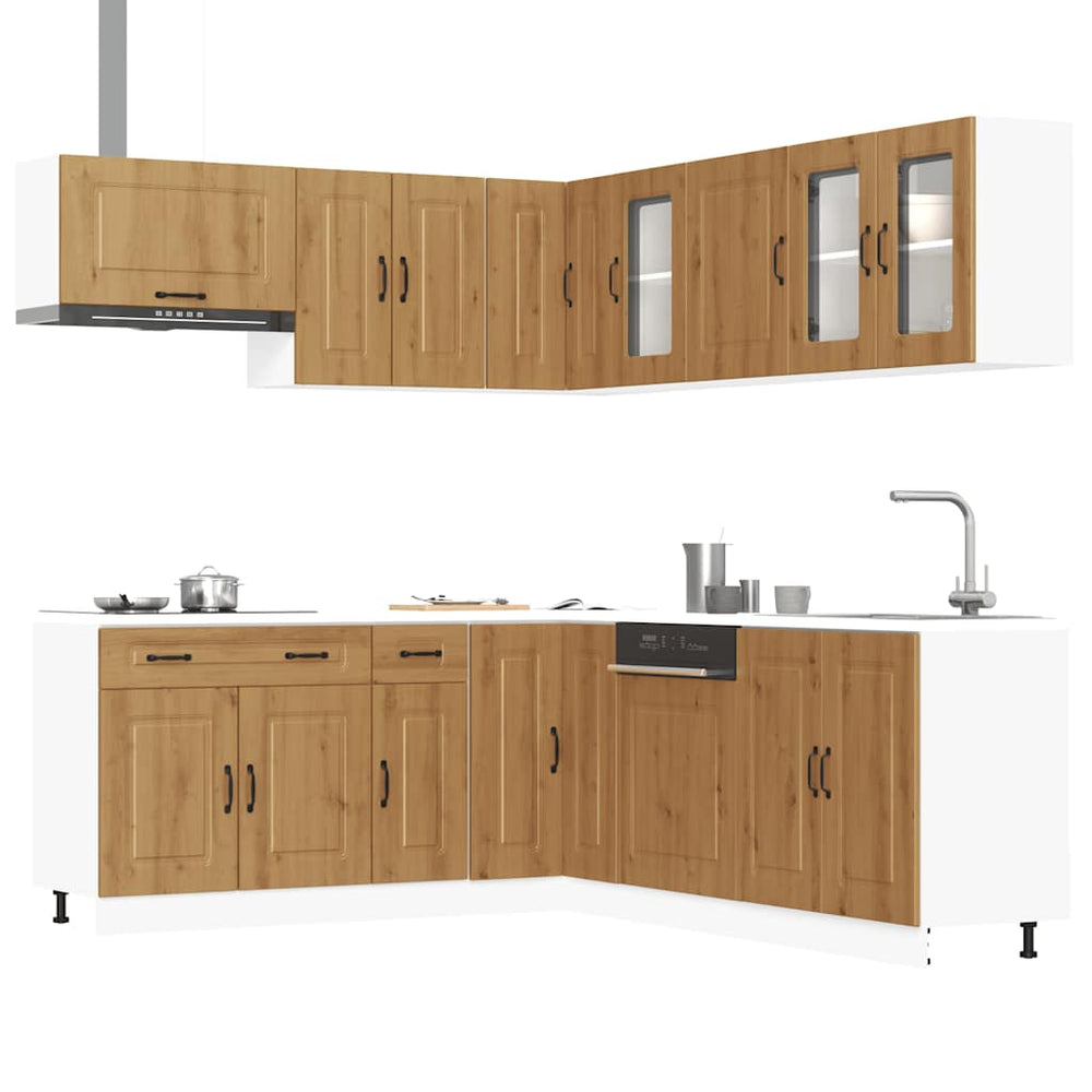 Virtuvinių spintelių komplektas, 11 dalių, Kalmar, artisano