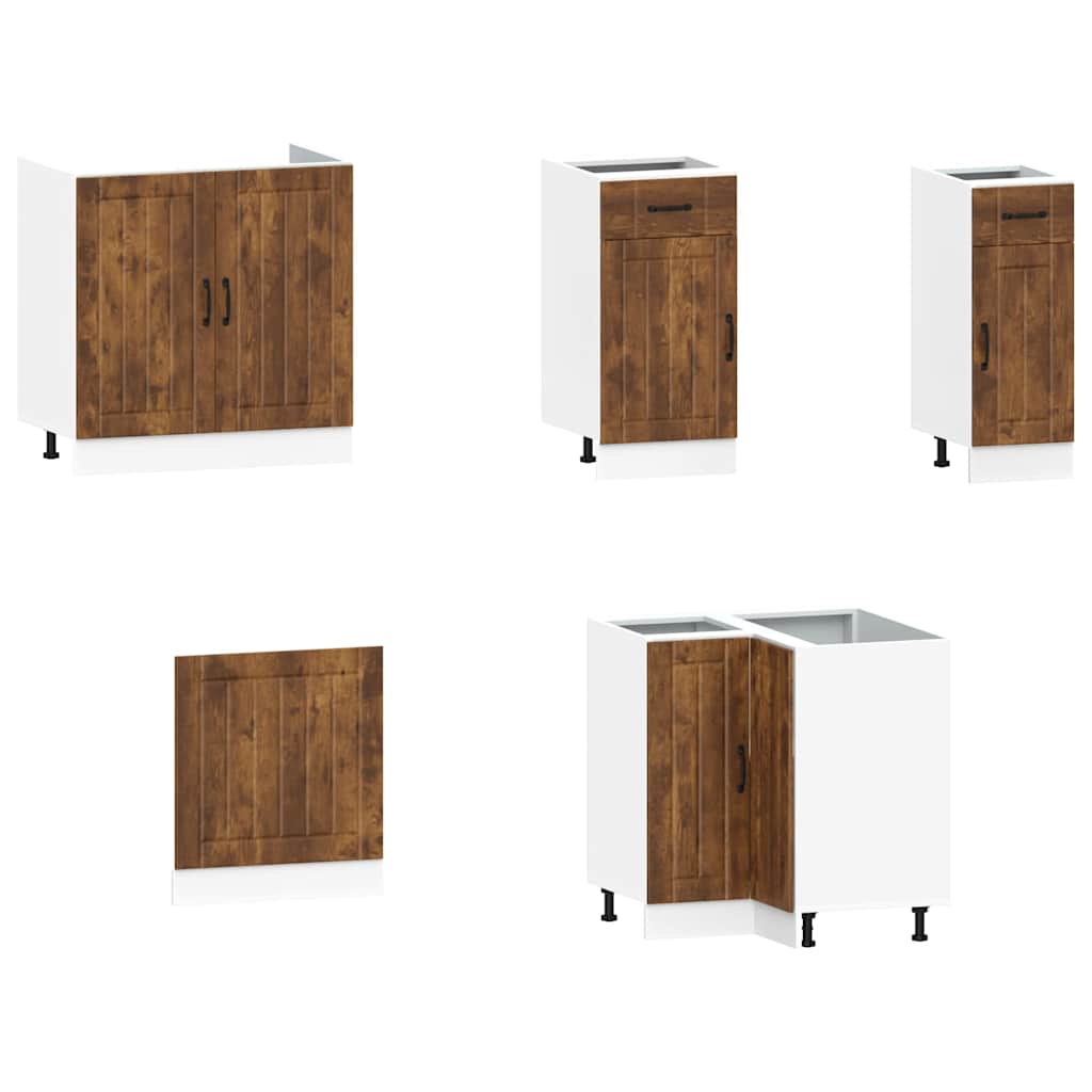 Kitchen cabinet set, 11 pieces, Kalmar, smoky