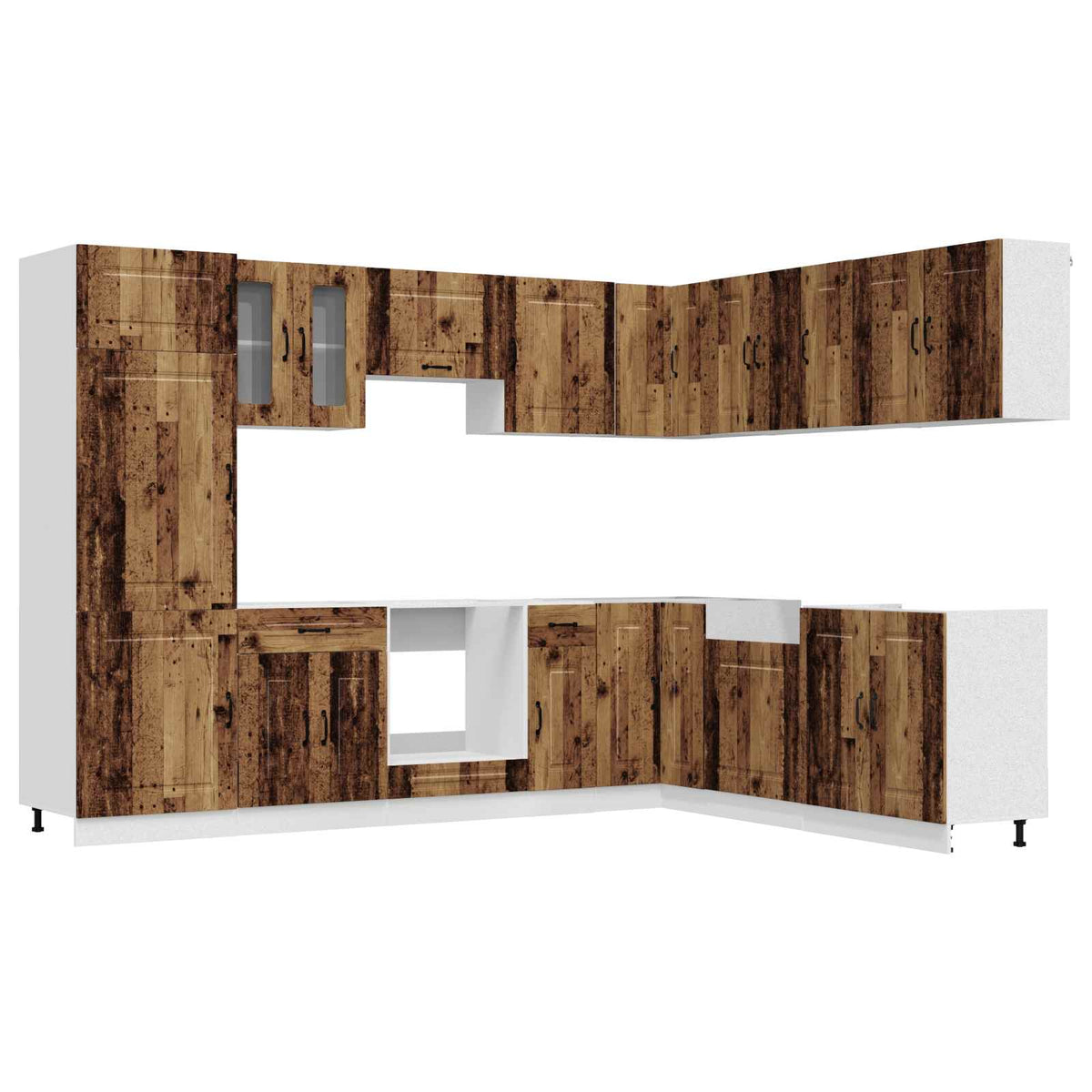 Kitchen cabinet set, 14 pieces, Kalmar, wood