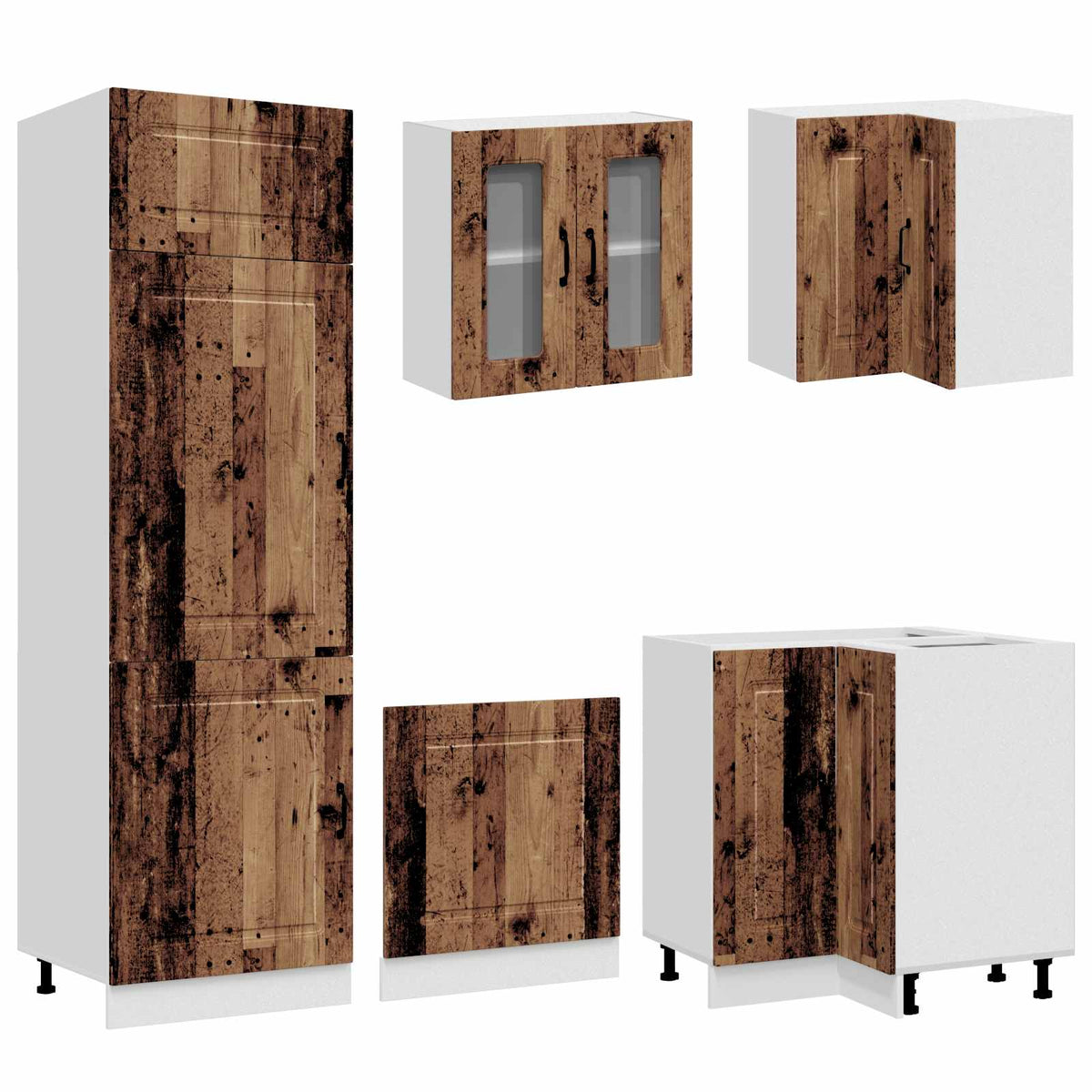 Kitchen cabinet set, 14 pieces, Kalmar, wood