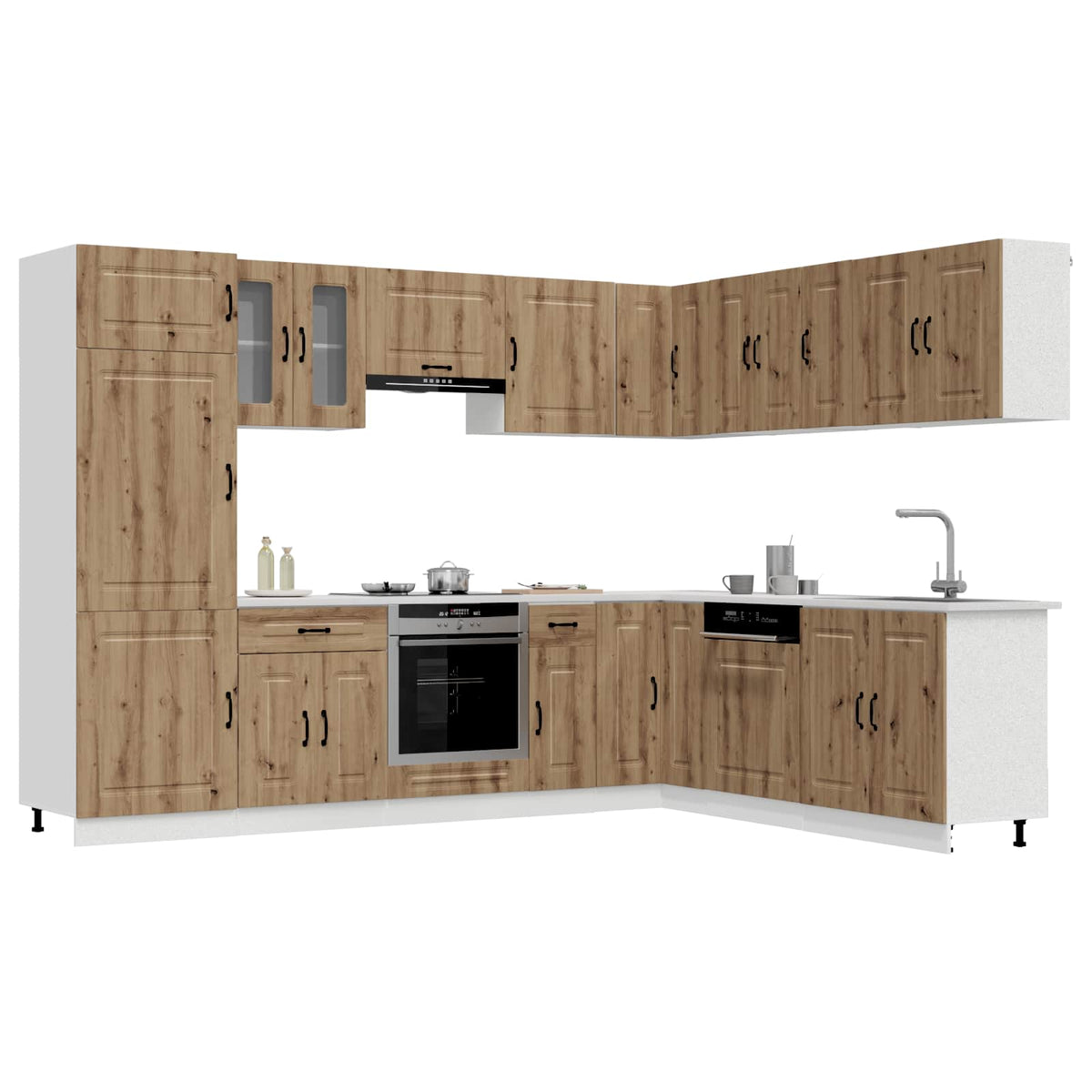 Virtuvinių spintelių komplektas, 14 dalių, Kalmar, artisano