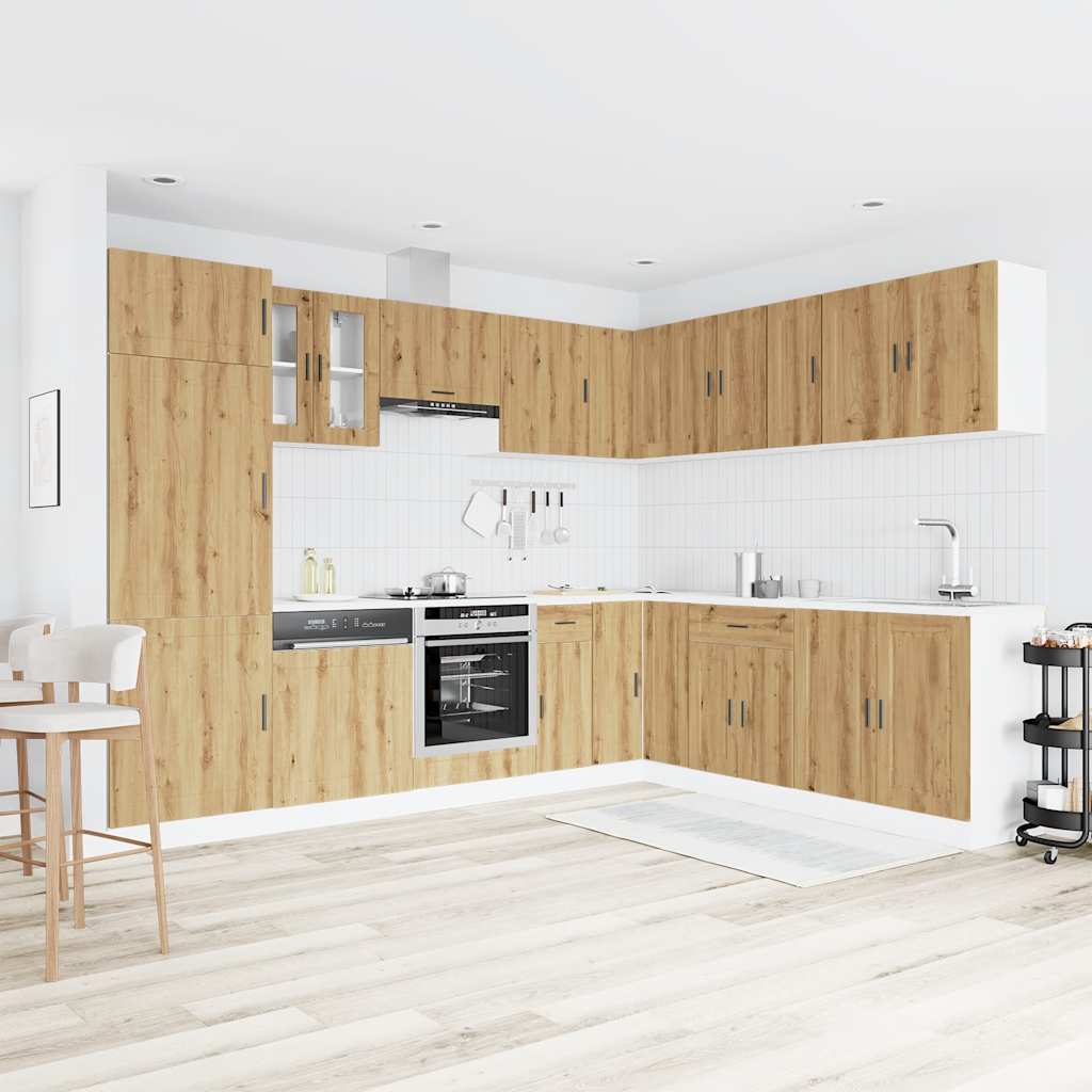 Virtuvinių spintelių komplektas, 14 dalių, Porto, artisano