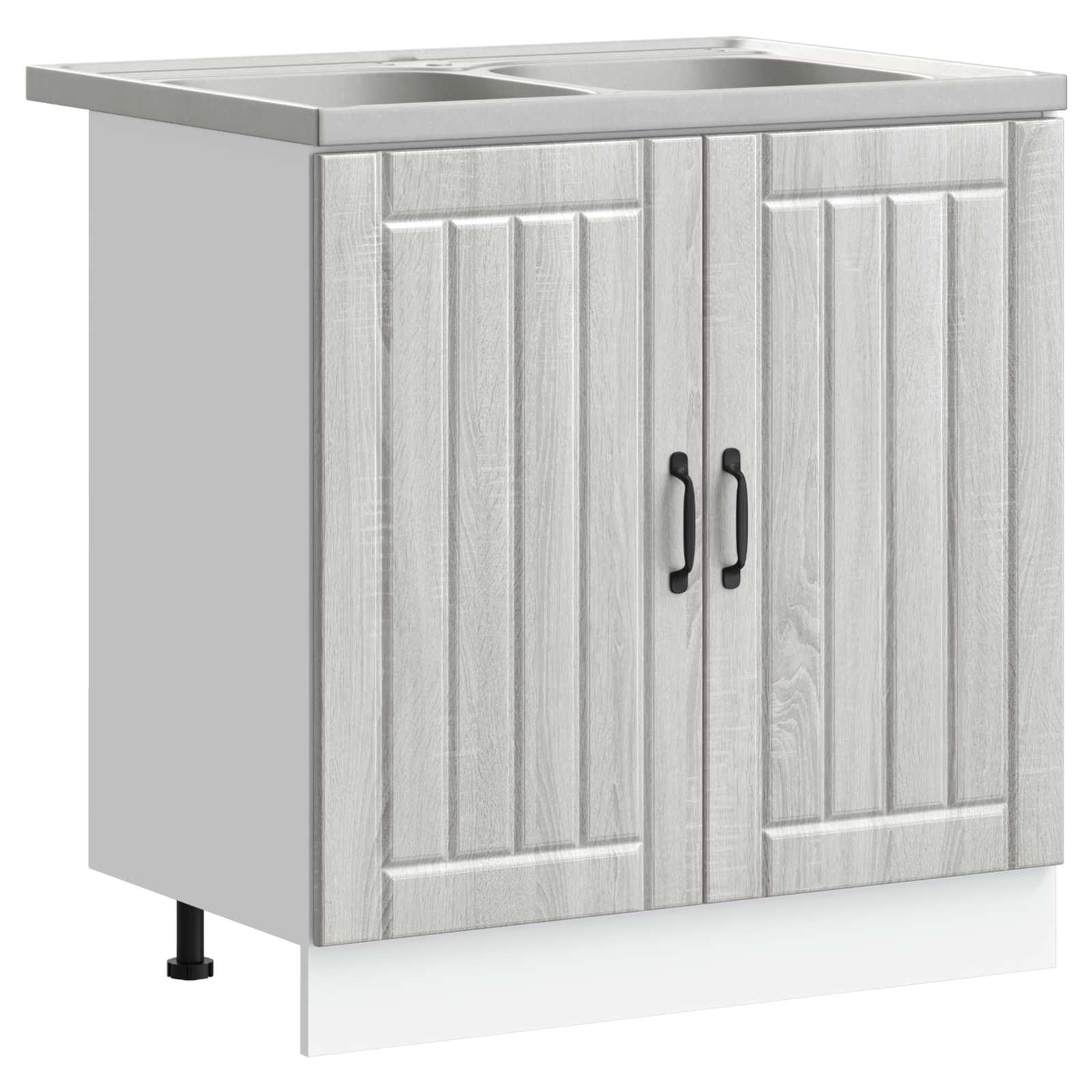 Kriaušės pagrindinė spintelė Lucca 2 pcs Pilkas Sonoma