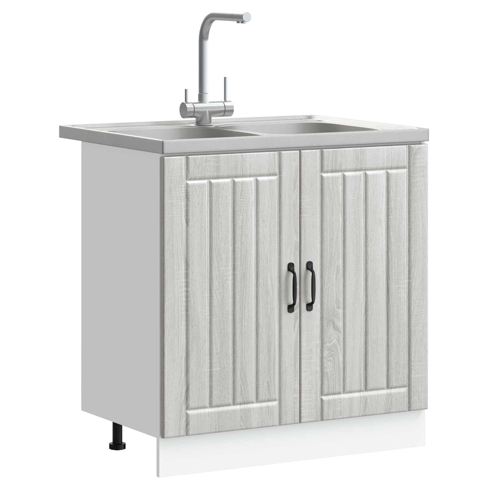 Kriaušės pagrindinė spintelė Lucca 2 pcs Pilkas Sonoma