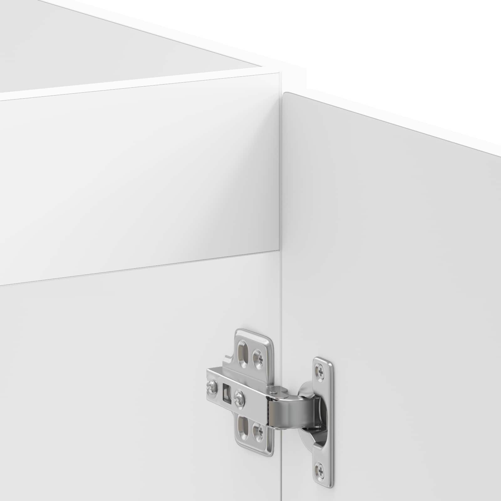 Pear main cabinet Porto 2 pcs White Engineered wood