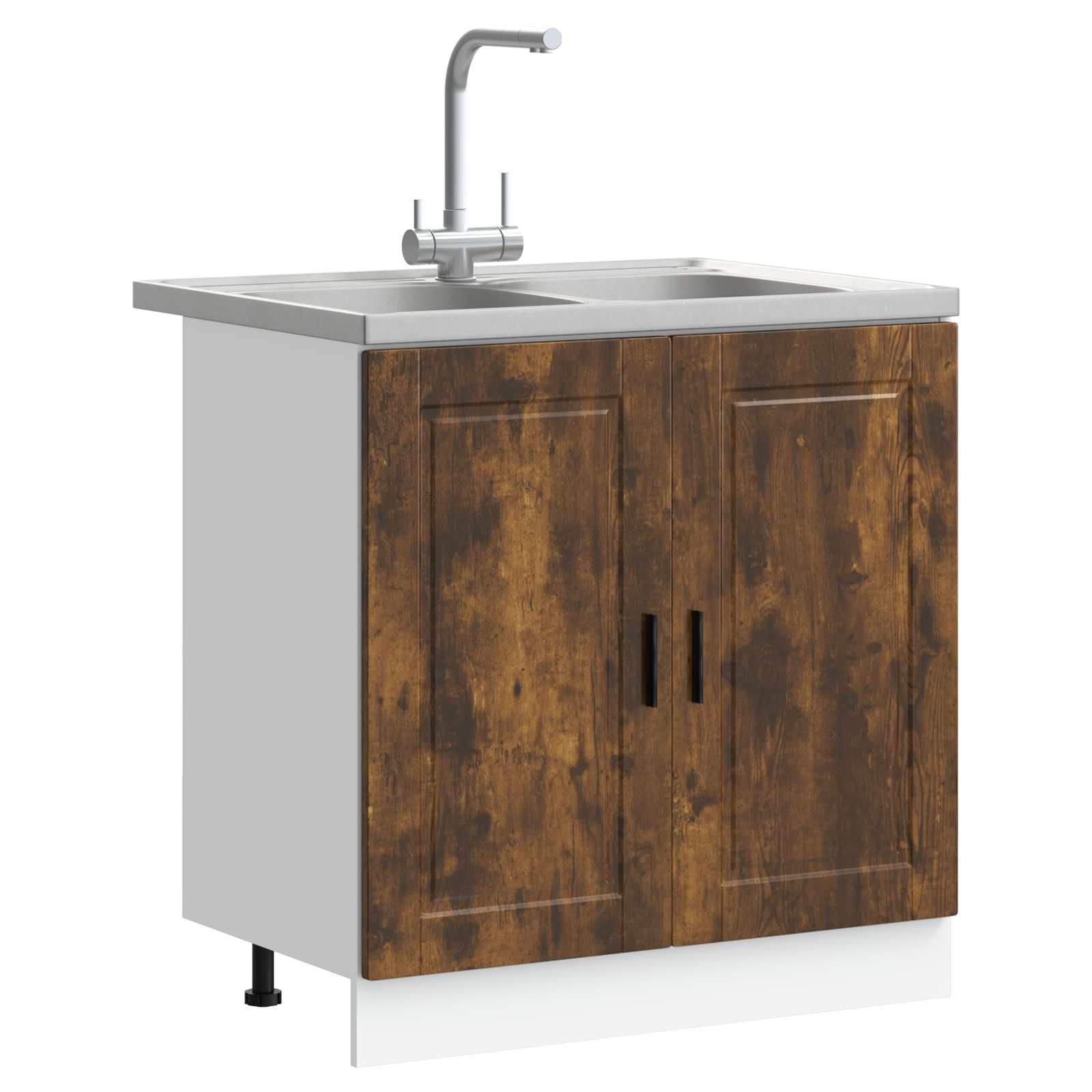 Pear Main Cabinet Porto 2 pcs Brown Engineered wood