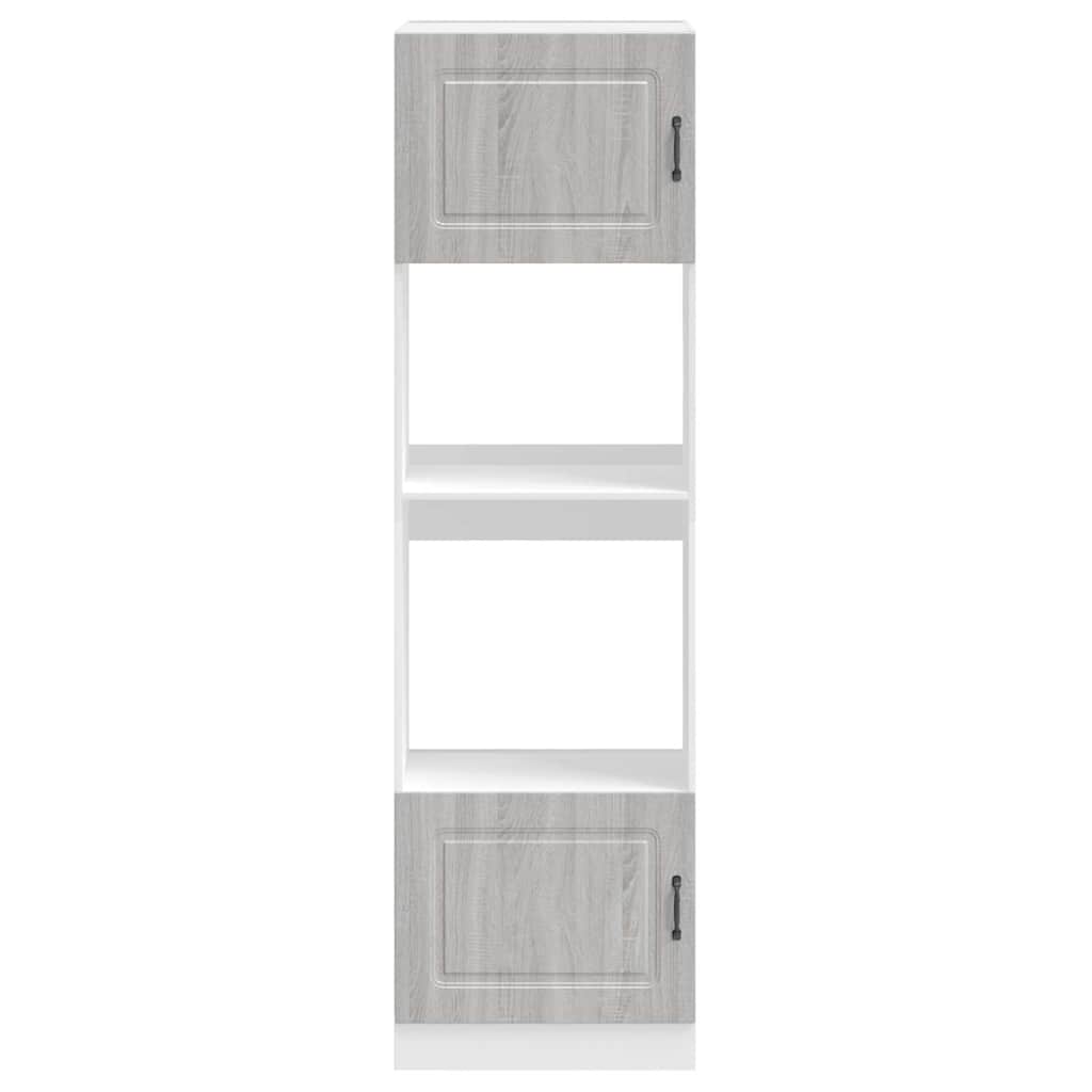 Oven cabinets, 2 pcs., Lucca, grey, engineered wood