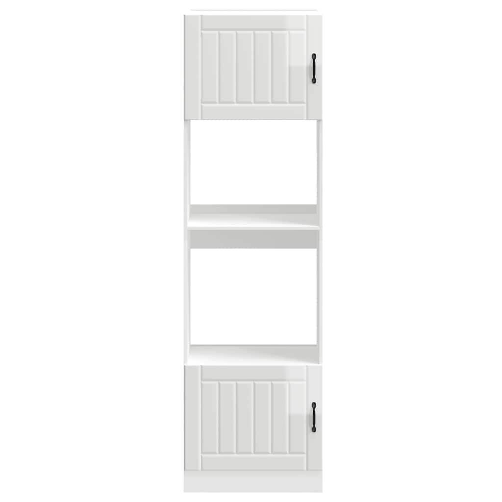 Oven cabinets, 2 pcs., Kalmar, white, engineered wood