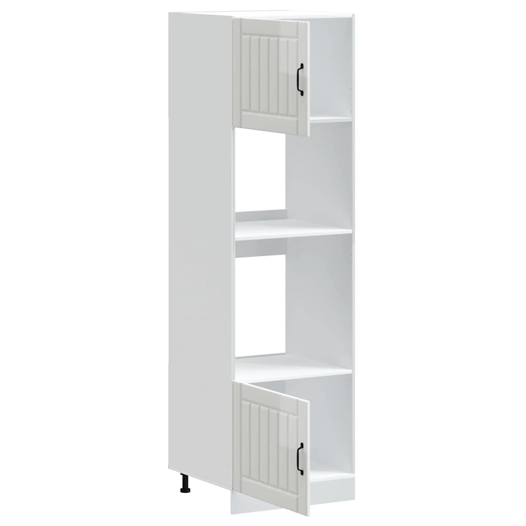 Oven cabinets, 2 pcs., Kalmar, white, engineered wood