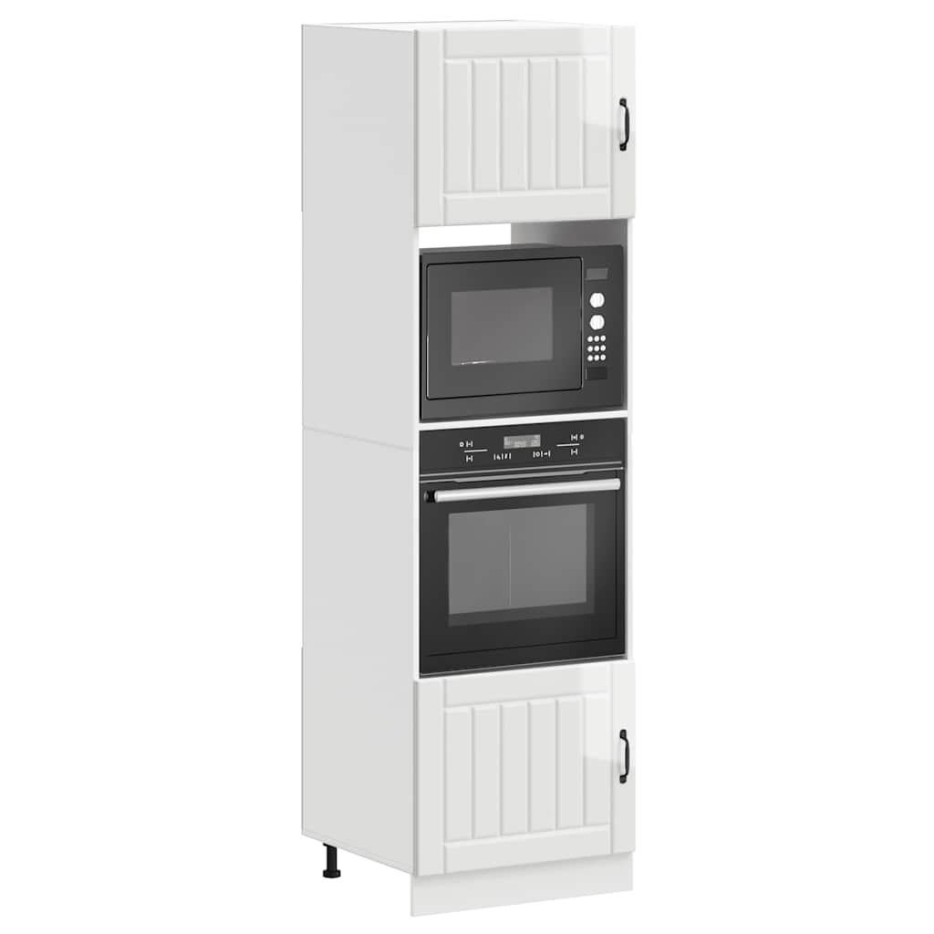 Oven cabinets, 2 pcs., Kalmar, white, engineered wood