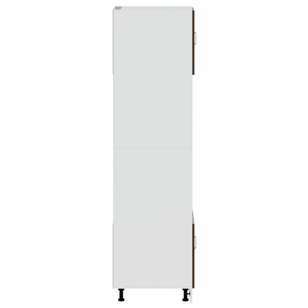 Oven cabinets, 2 units, Kalmar, brown, engineered wood