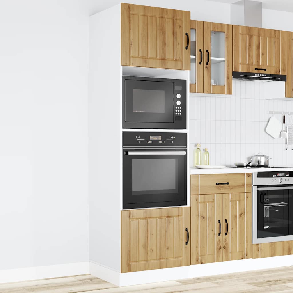 Oven cabinets, 2 pcs., Kalmar, artisan oak, wood