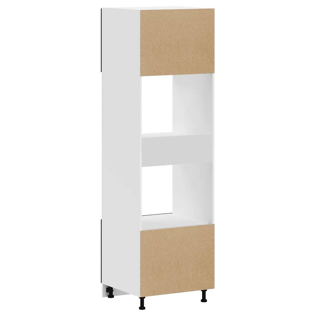 Oven cabinets, 2 pcs., Porto, black, engineered wood