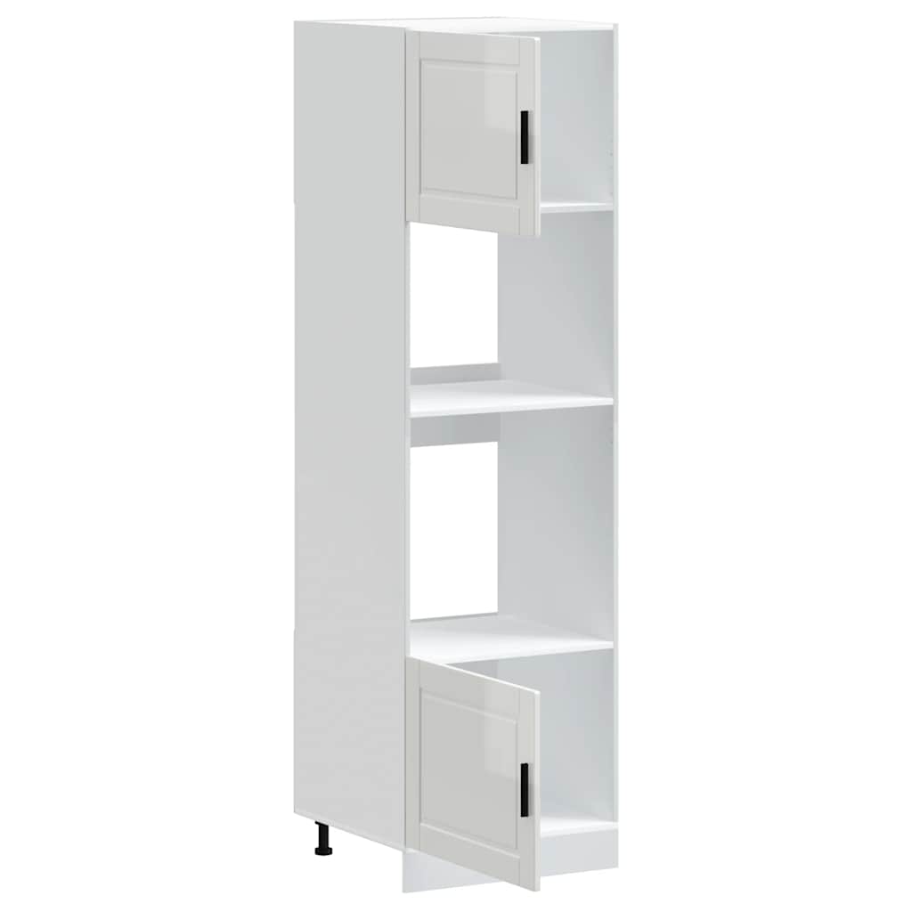 Oven cabinets, 2 pcs., Porto, white, treated wood