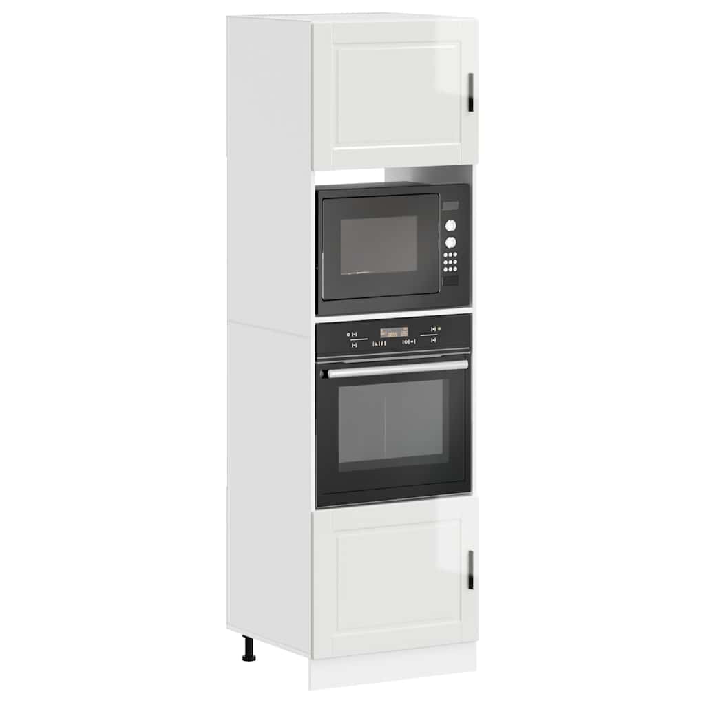 Oven cabinets, 2 pcs., Porto, white, treated wood