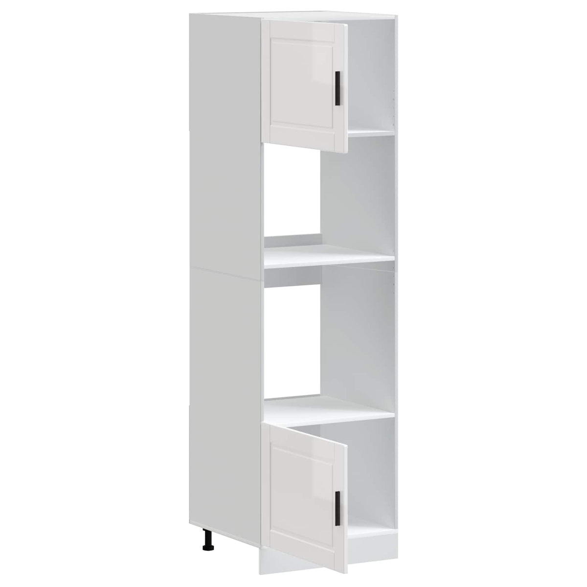 Oven cabinets, 2 pcs., Porto, white, treated wood