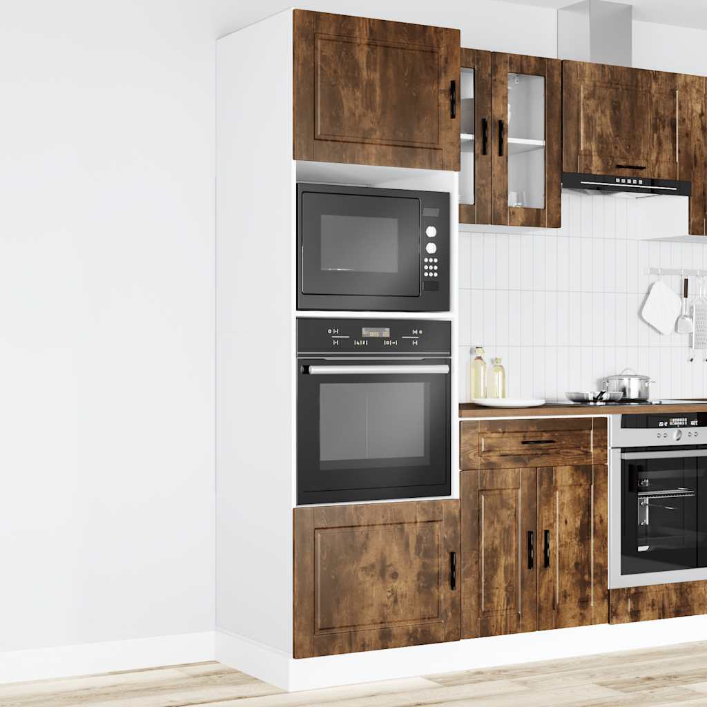 Oven cabinets, 2 pcs., Porto, smoked oak, wood