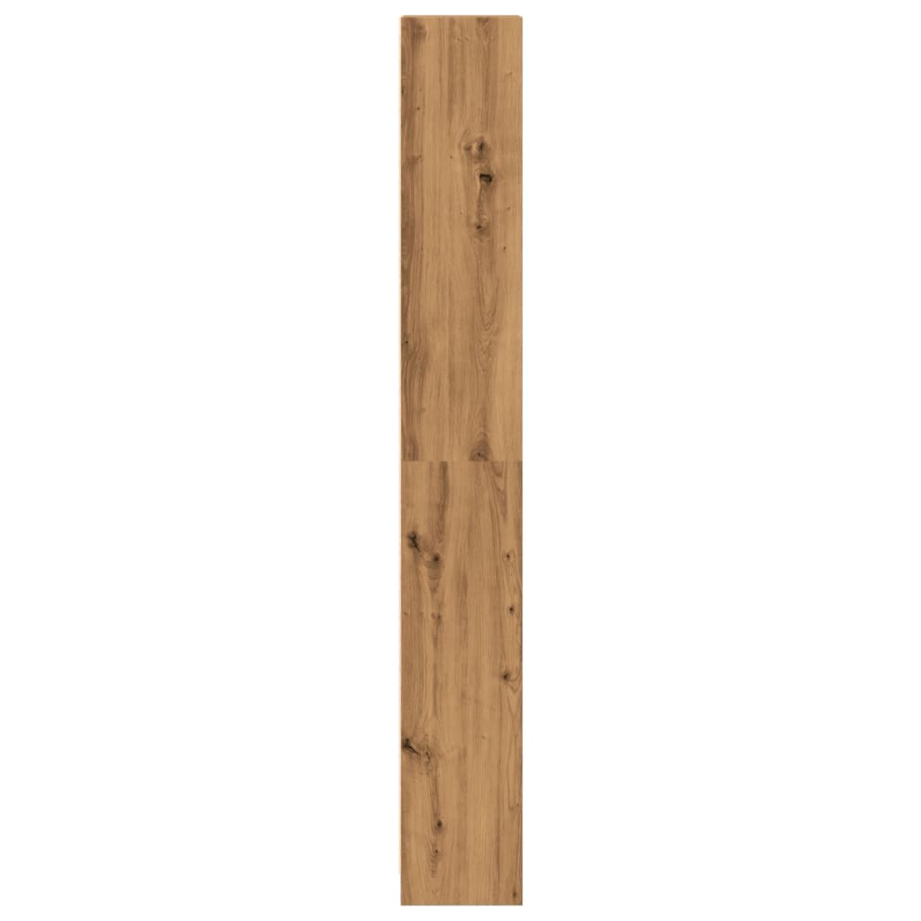 Knygų lentyna, meniško ąžuolo spalvos, 40x24x176 cm, inžinerinė mediena